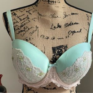 Victoria Secret Dream Angels Embellished Lace Demi Bra & Panty Set
